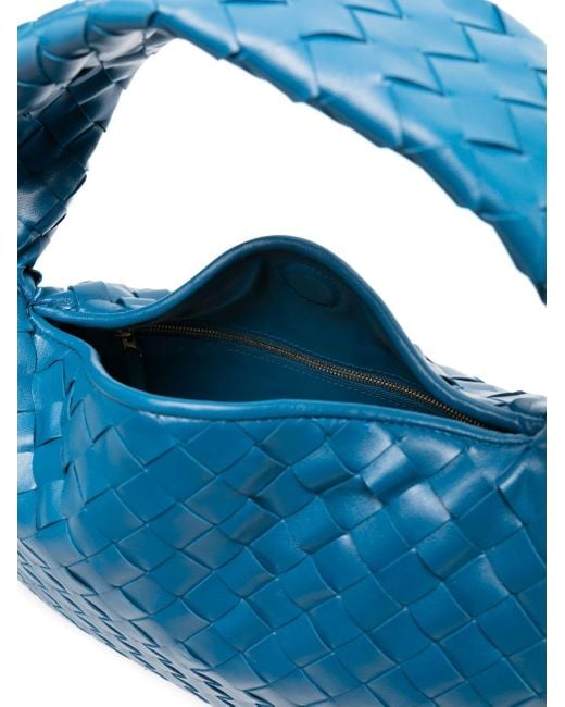 Bottega Veneta Blue Small Hop Tote Bag