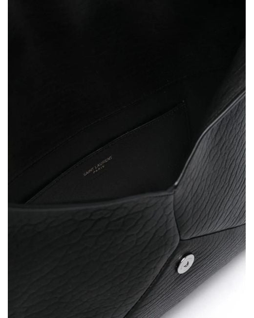 Saint Laurent Black Large Envelope Pouch for men