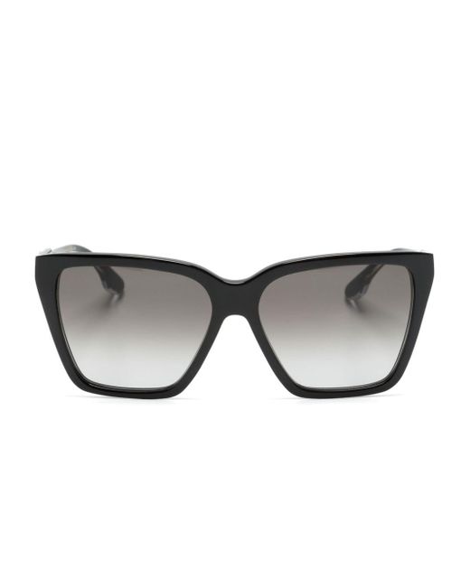 Gafas de sol con montura cuadrada Victoria Beckham de color Black