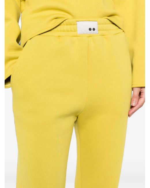 THE M.. Yellow Honey Logo-Patch Track Pants