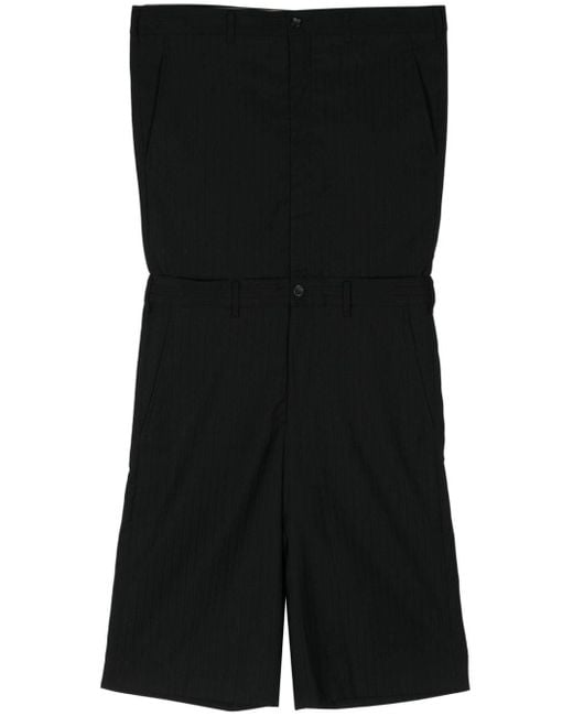 Comme des Garçons Black Panelled Tailored Trousers for men