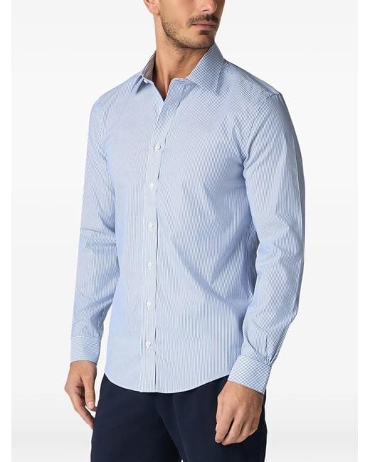 Brooks Brothers Blue Striped-Pattern Button Shirt for men