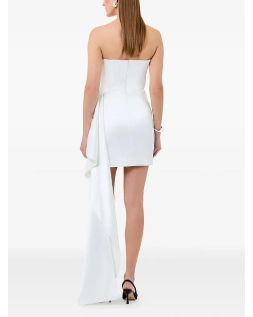 Nicholas White Calliope Draped Mini Dress