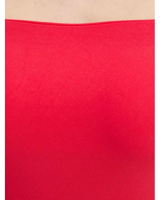 Bondeye Red Strapless Maxi Beach Dress
