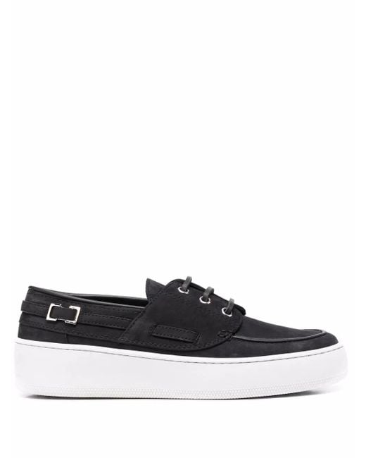 Sergio Rossi Black Platform Low-Top Sneakers