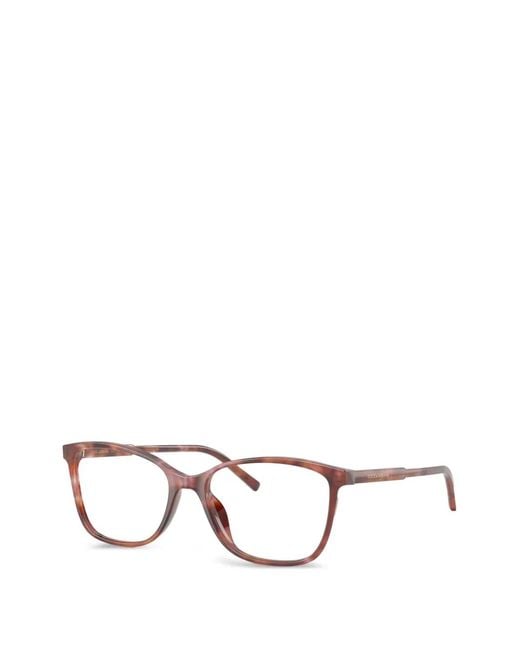 Dolce & Gabbana Brown Rectangular Frame Glasses