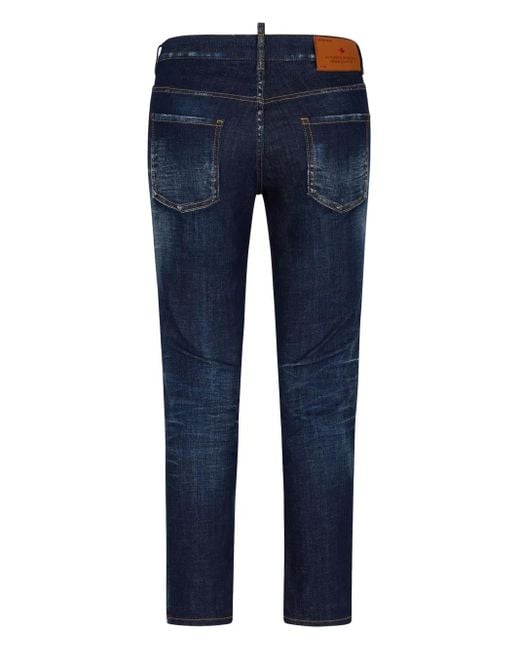 DSquared² Blue Skater Slim Jeans
