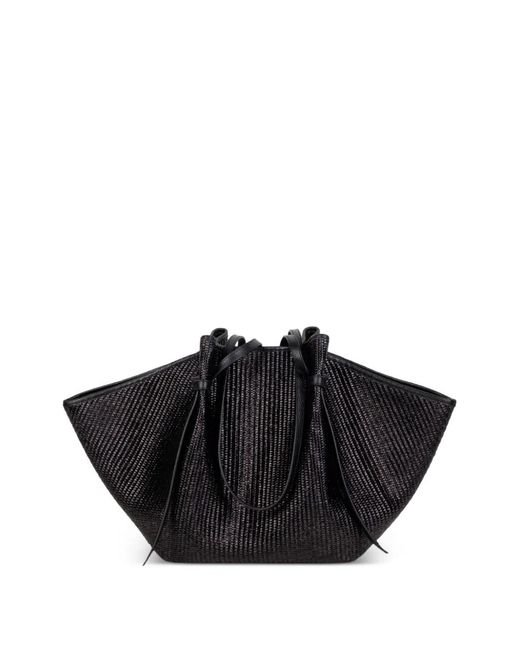 Yuzefi Black Drawstring Clutch Bag