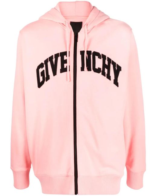 Givenchy Pink Full Zip Hoodie for men