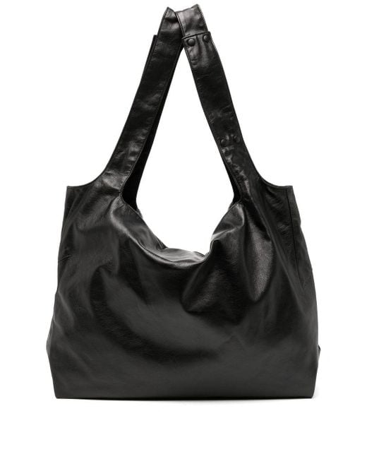 discord Yohji Yamamoto Dot Calf-leather Tote Bag in Black | Lyst