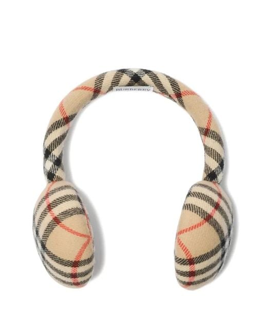 Burberry Metallic Vintage Check Earmuffs