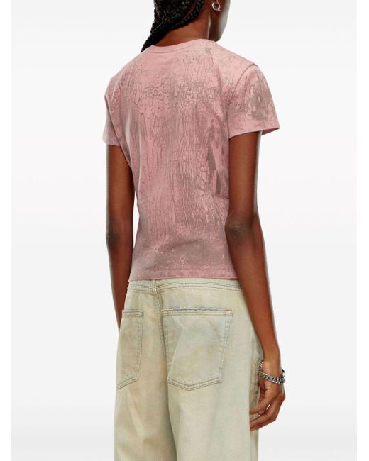 DIESEL Pink T-uncutie-long-n11 T-shirt