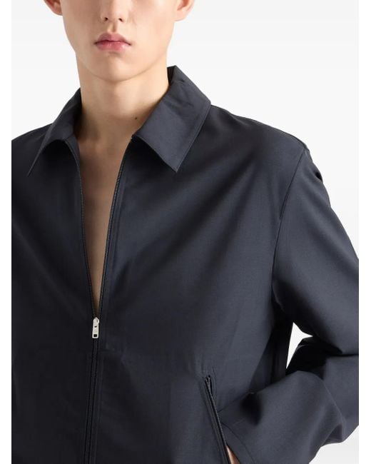 Prada Wollen Jack in het Blue voor heren