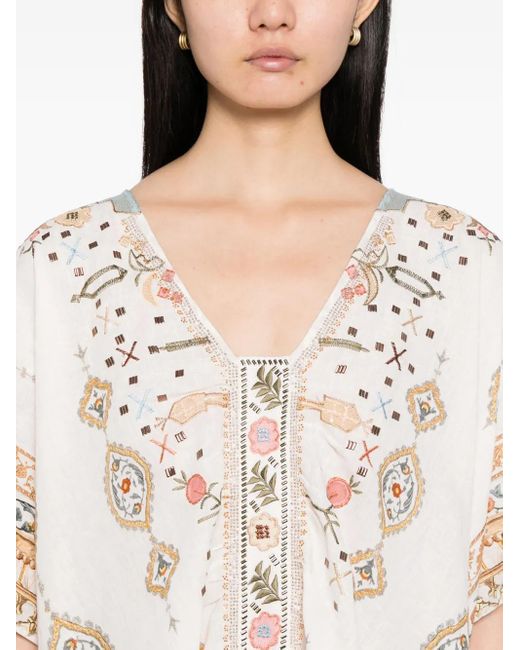 Camilla White Ottoman Dynasty Kaftan Dress