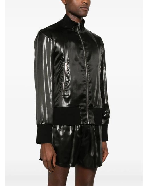 SAPIO Black Ciré-Effect Jacket