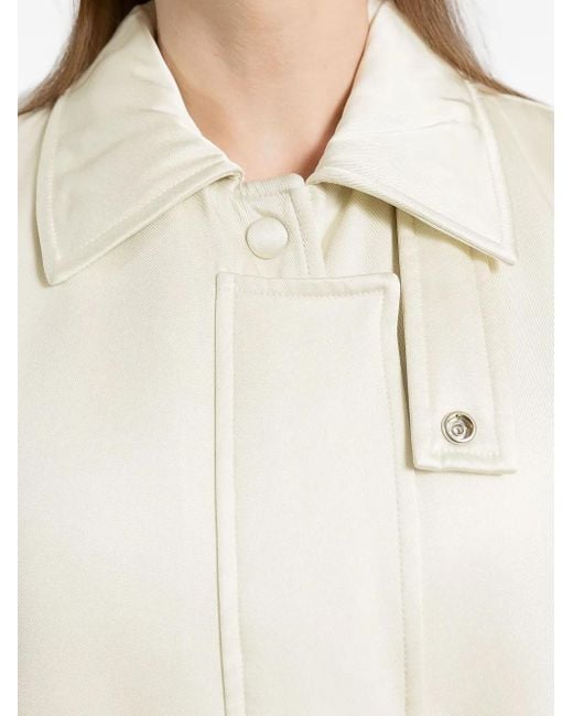 Jil Sander Natural Twill Bomber Jacket