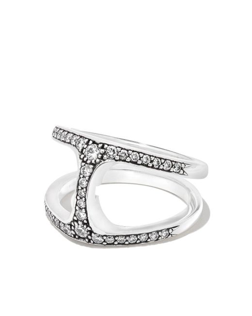 Hoorsenbuhs Sterling Silver Phantom Click Diamond Ring in Metallic for