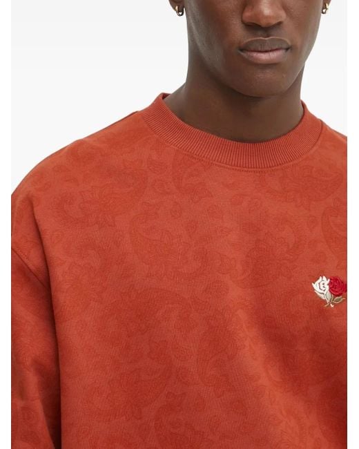 Les Deux Red Cotton Sweatshirt for men