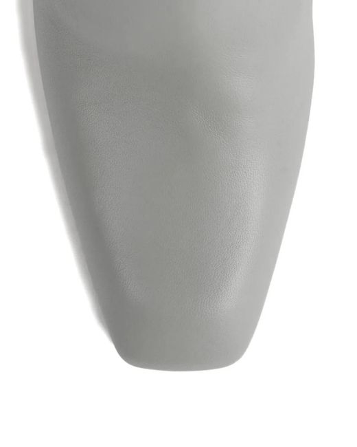 Totême White Square-Toe Zip-Fastening Boots