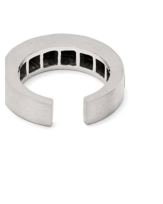 Tom Wood White Arch Square Onyx Ring