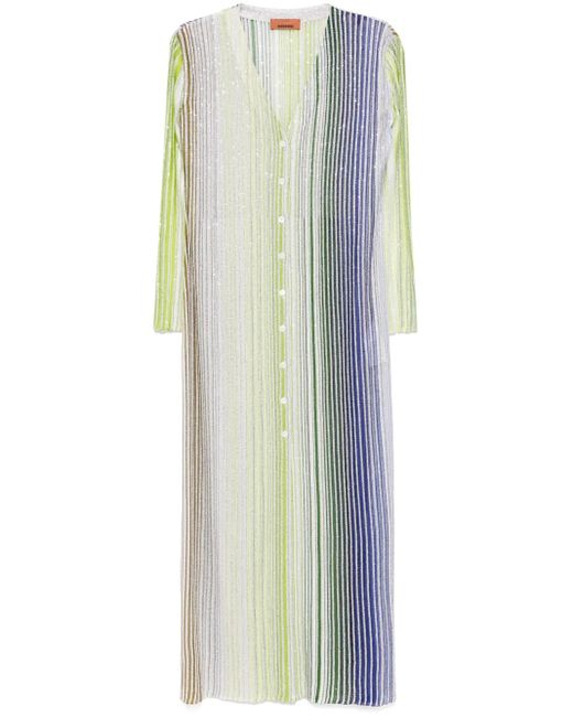 Missoni Blue Long Cardigan Dress