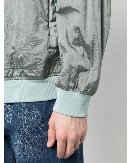 Stone Island Gray Compass-Patch Long-Sleeved Bomber Jacket for men