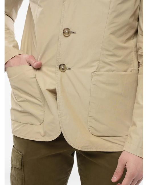 Woolrich Natural Veste Boutonnée À Poches Plaquées for men