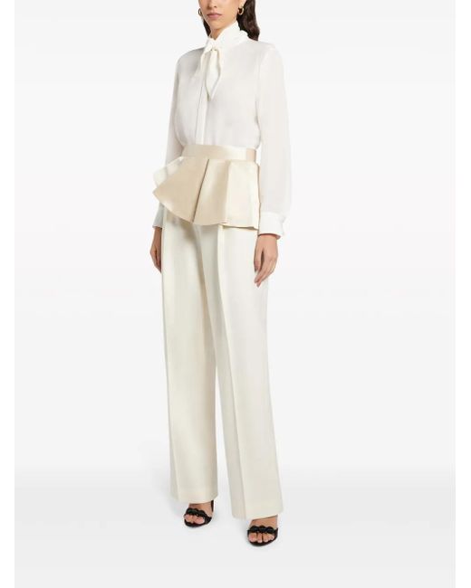 BITE STUDIOS Natural Asymmetric Ruffled Belt