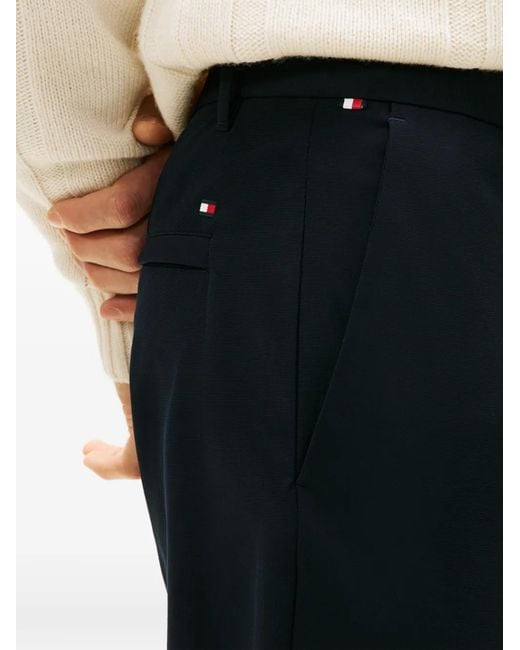 Tommy Hilfiger Blue Logo-Detail Trousers for men