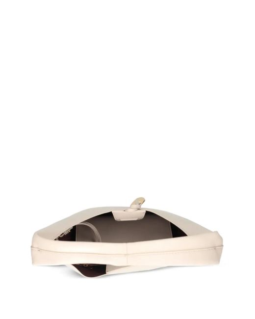 Bolso satchel con asa curva Calvin Klein de color White