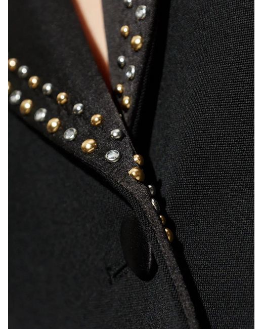 Blazer Con Apliques Versace de color Black
