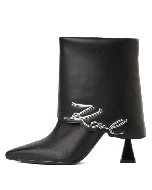 Karl Lagerfeld Debut Ii 100mm ブーツ Black