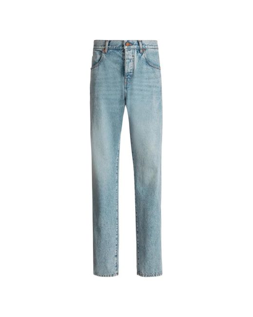 Balmain Blue Loose-Fit Jeans for men