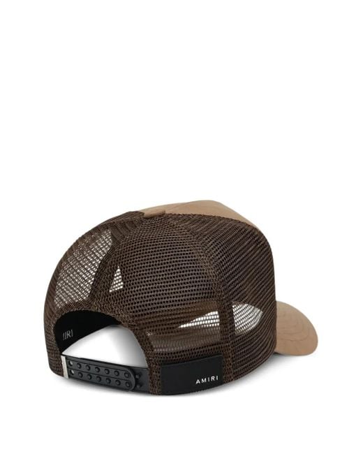Amiri Brown Ma Outline Trucker Hat for men