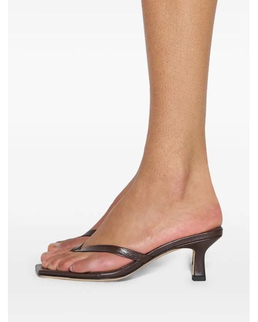 Aeyde Brown 75Mm Solange Heeled Sandals