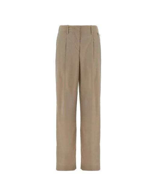 Herno Natural Pleated Trousers