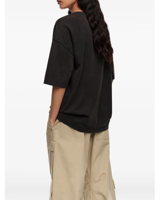 Bimba Y Lola Black Washed Dancers Logo T-Shirt