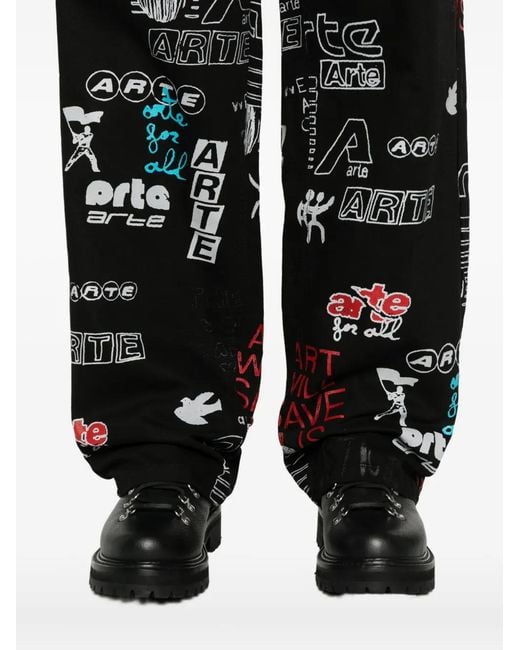 Jean À Imprimé Graphique Arte' pour homme en coloris Black