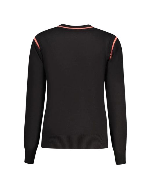North Sails Black Round-Neck Long-Sleeve Sweater