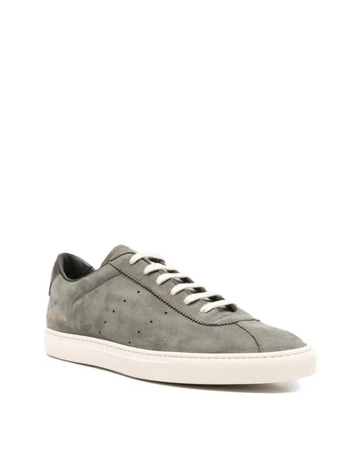 Common Projects Gray Perforated Suede Sneakers for men