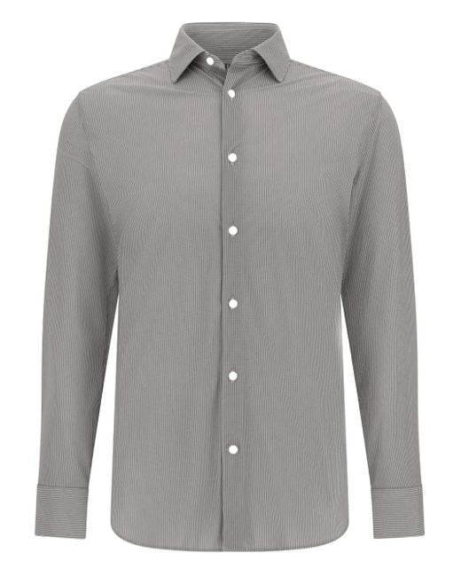 Camicia A Righe di Boggi in Gray da Uomo