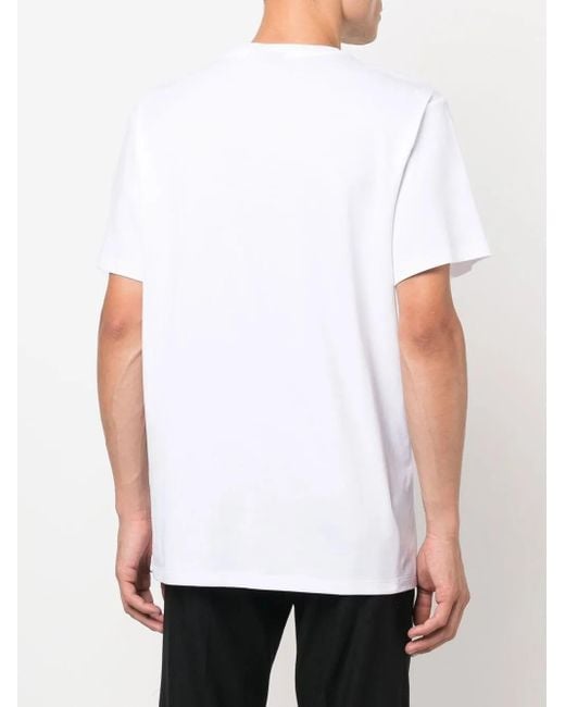 Camiseta con logo en el pecho Billionaire de hombre de color White