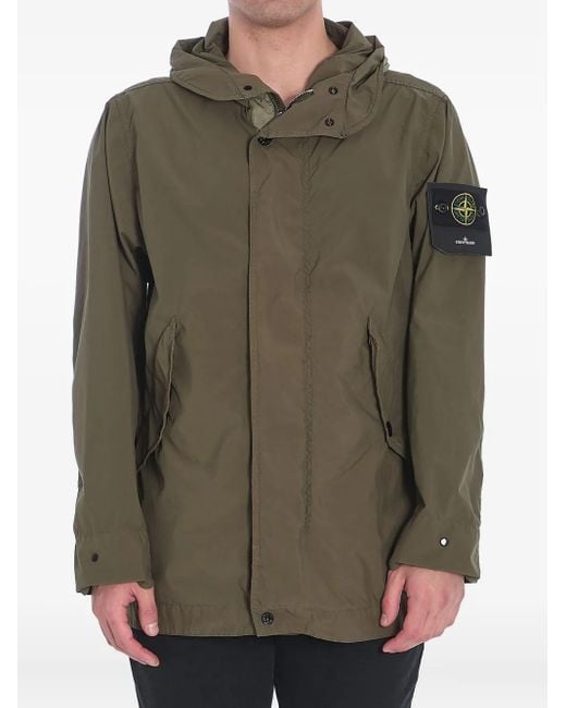 Stone Island Green Lightweight Parka for men