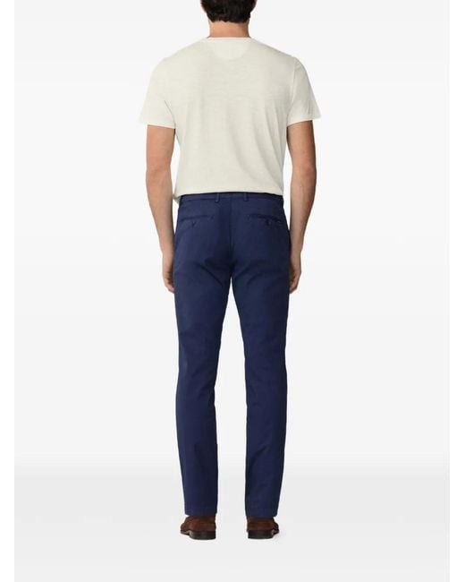 Hackett Blue Kensington Slim-Fit Chinos for men