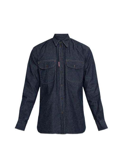 DSquared² Blue Denim Shirt for men