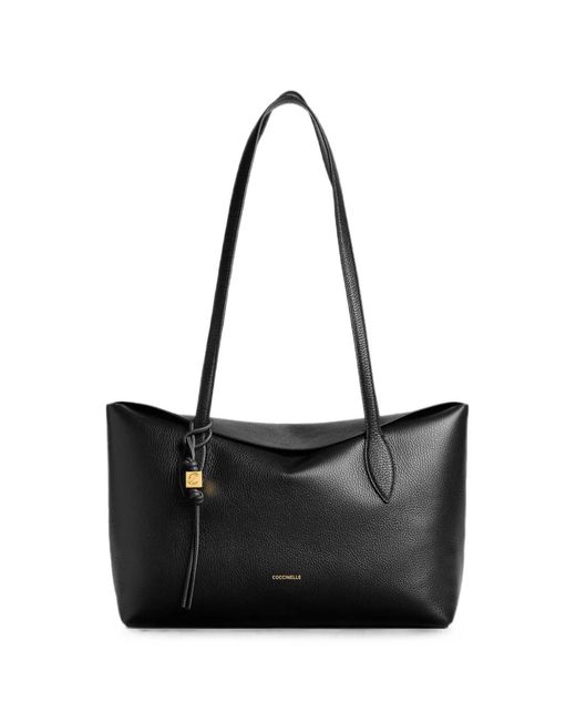 Coccinelle Black Leather Shoulder Bag
