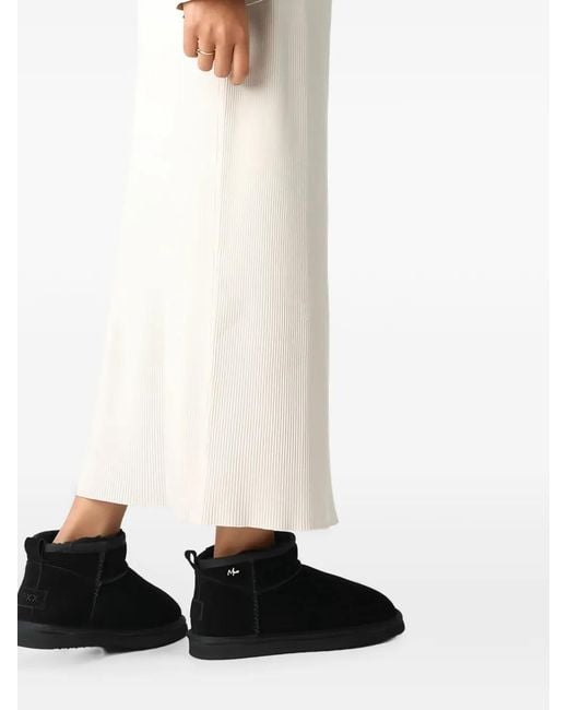 Mexx Black Olympia Suede-Finish Ankle Boots
