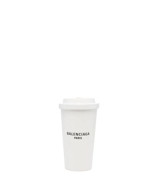 Balenciaga White 9 Am Clutch Bag