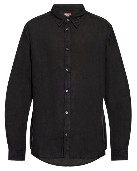 Camicia S-Werp di DIESEL in Black da Uomo