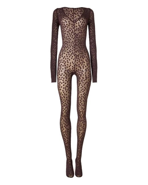 Wolford Red Dots-Pattern Catsuit